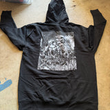 Integrity "HITD" silver ink hoodie size XL