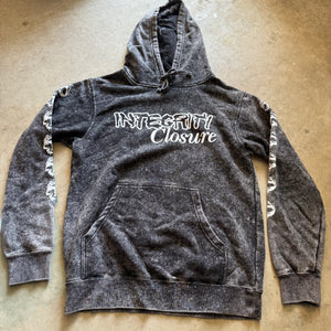 Integrity "closure" washed black hoodie 1/1